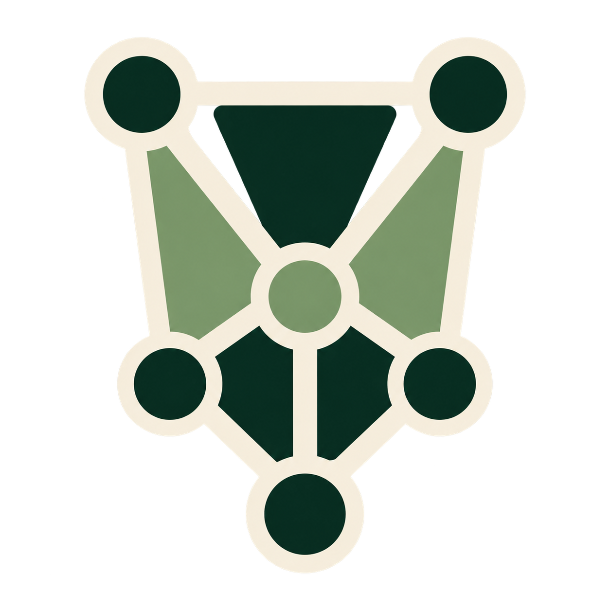 Connected Team Keystone icon concept